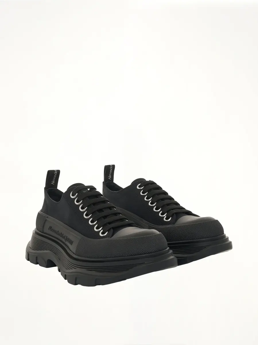 Alexander McQueen Tread Slick Canvas Lace-up Shoes | Thumbnail 3