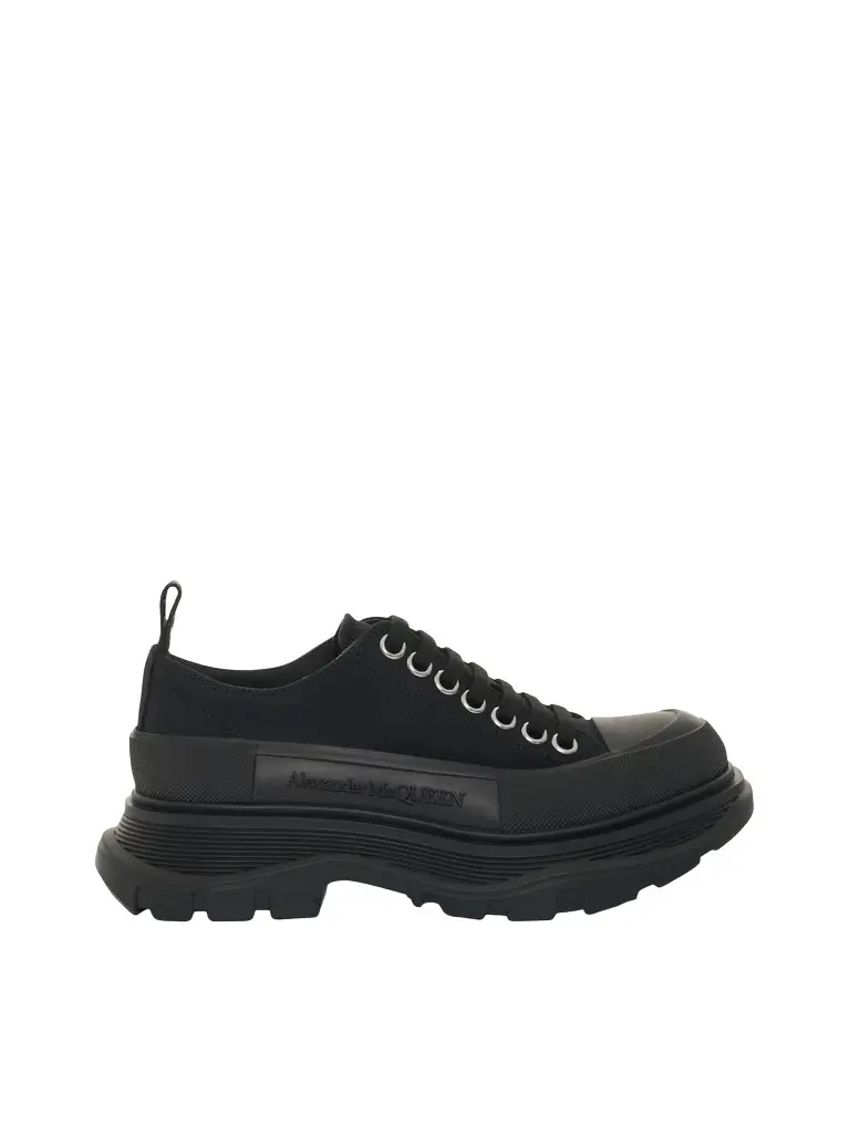 Alexander McQueen Tread Slick Canvas Lace-up Shoes | Image 1 Alexander McQueen Tread Slick Canvas Lace-up Shoes | Image 1