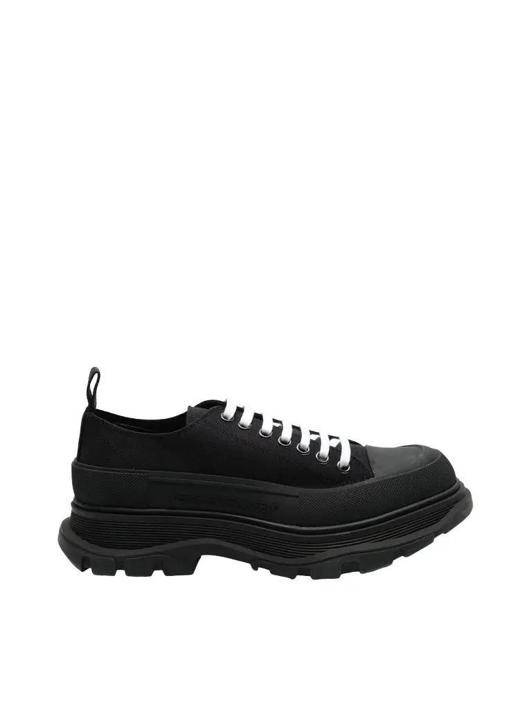 Alexander McQueen Tread Slick Canvas Lace-up Shoes
