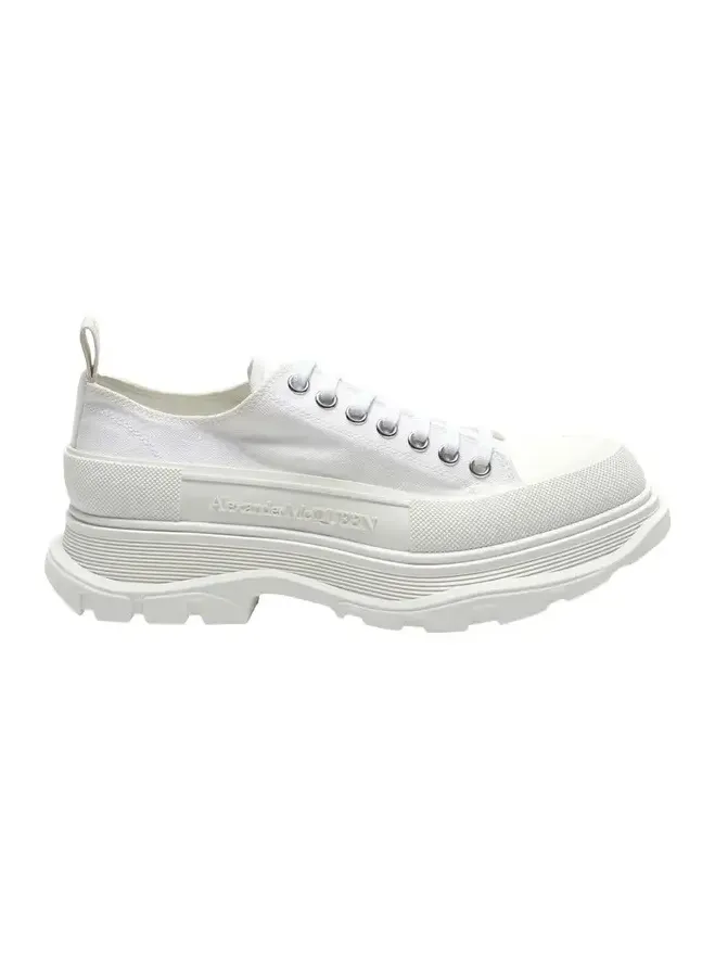Alexander McQueen Tread Slick Canvas Lace-up Shoes