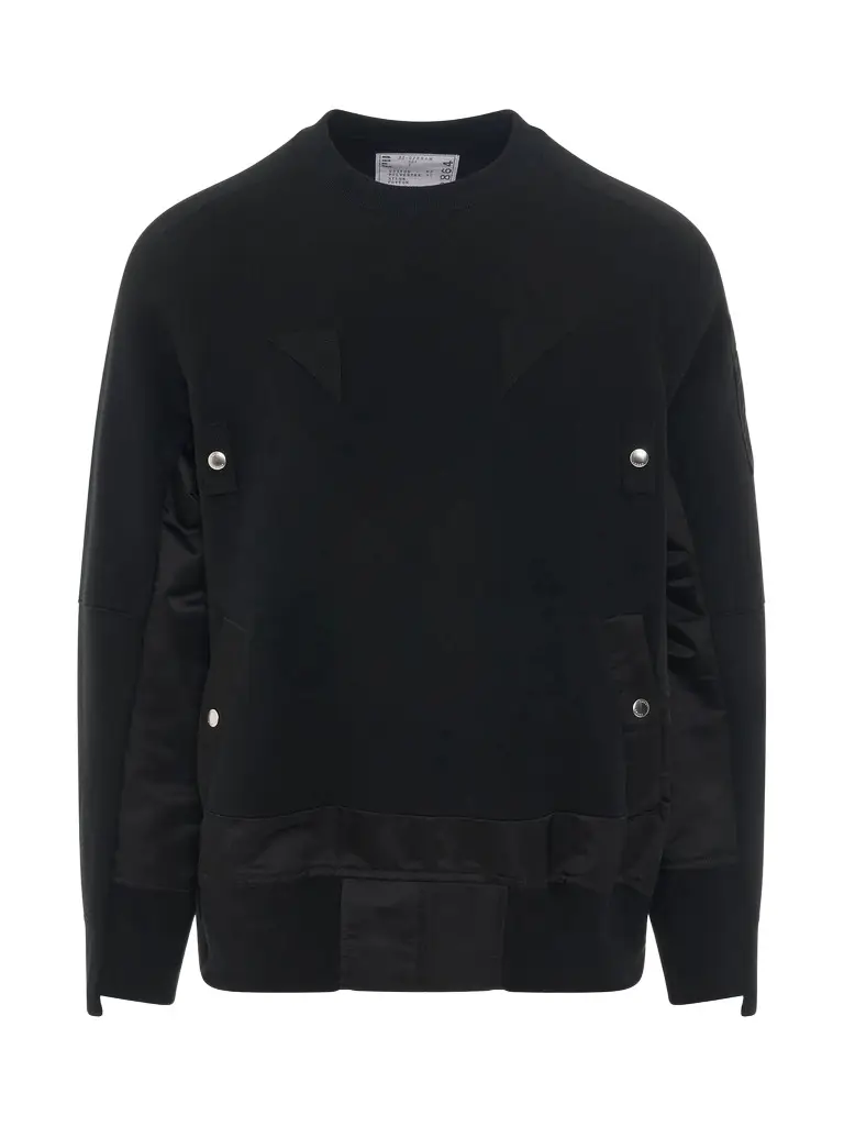 Nylon Twill Sponge Sweat Pullover