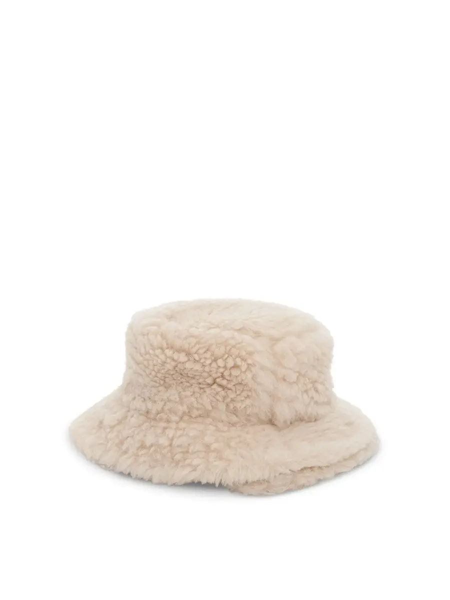 Sacai Double Brim Faux Shearling in Off White | Thumbnail 3 Sacai Double Brim Faux Shearling in Off White | Thumbnail 3