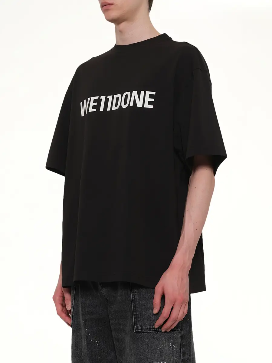 We11Done Basic Logo Large T-shirt | Thumbnail 2