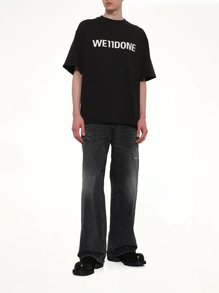 We11Done Basic Logo Large T-shirt | Thumbnail 4