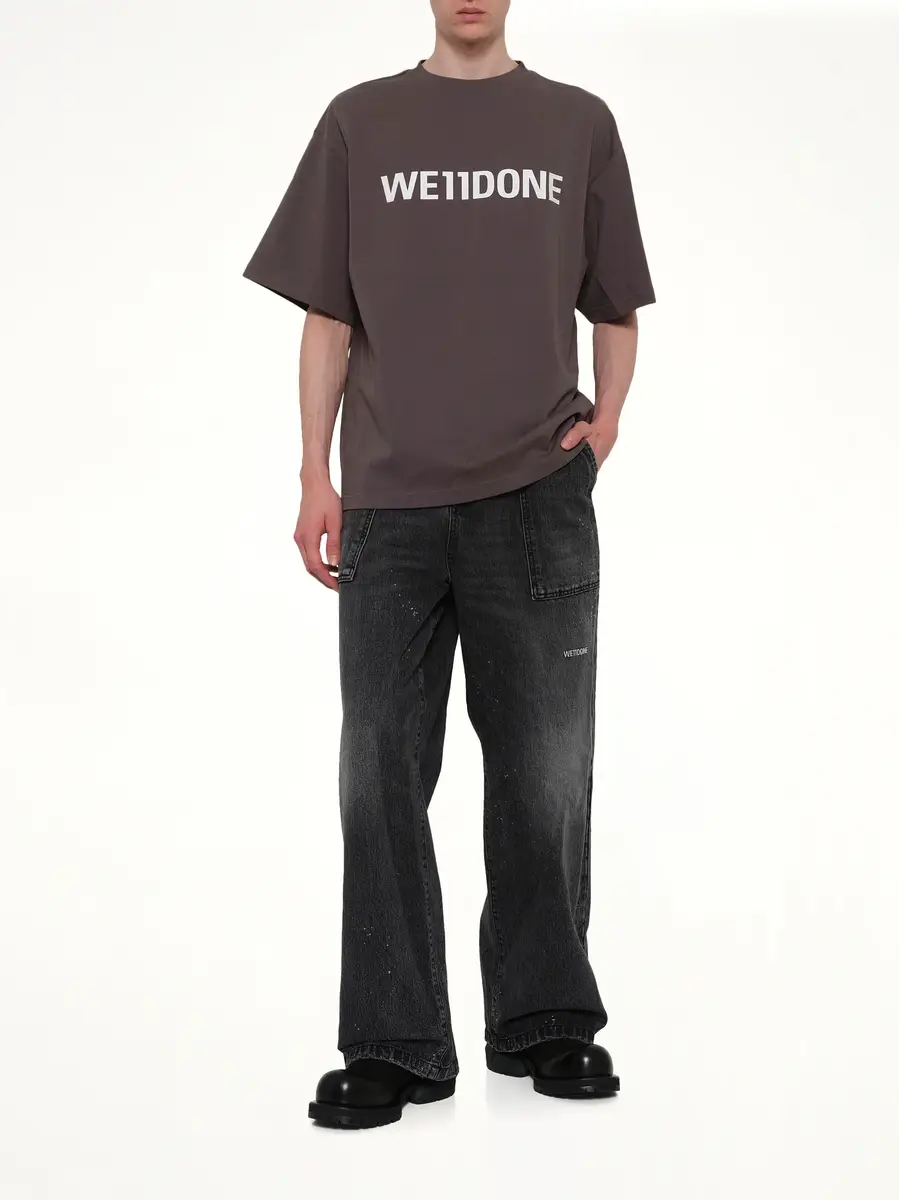 We11Done Basic Logo Large T-shirt | Thumbnail 4