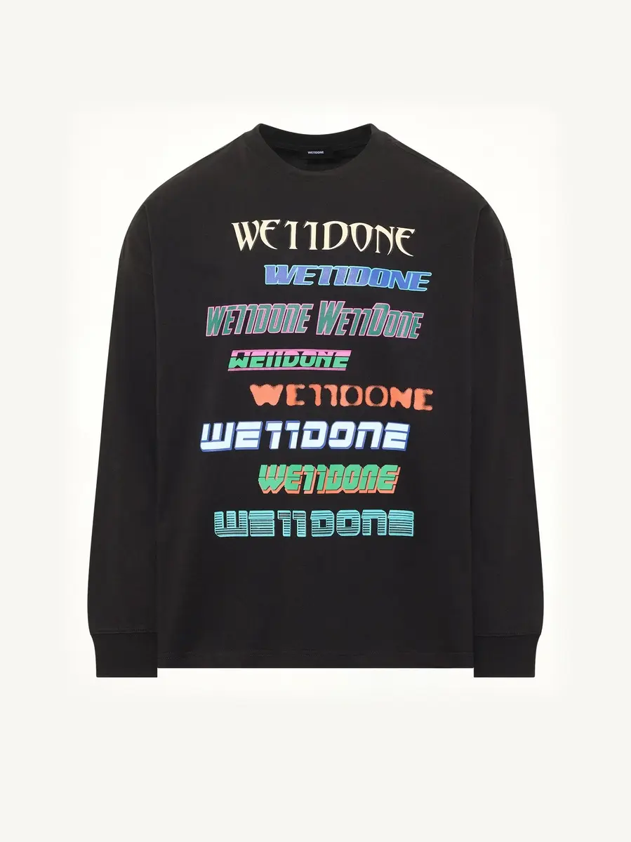 We11Done Multi Logo Long Sleeve T-shirt | Thumbnail 3 We11Done Multi Logo Long Sleeve T-shirt | Thumbnail 3
