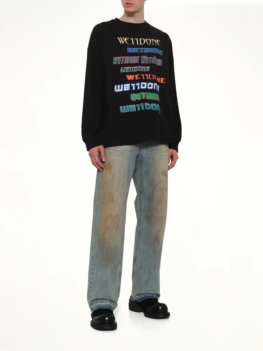 We11Done Multi Logo Long Sleeve T-shirt | Thumbnail 4 We11Done Multi Logo Long Sleeve T-shirt | Thumbnail 4