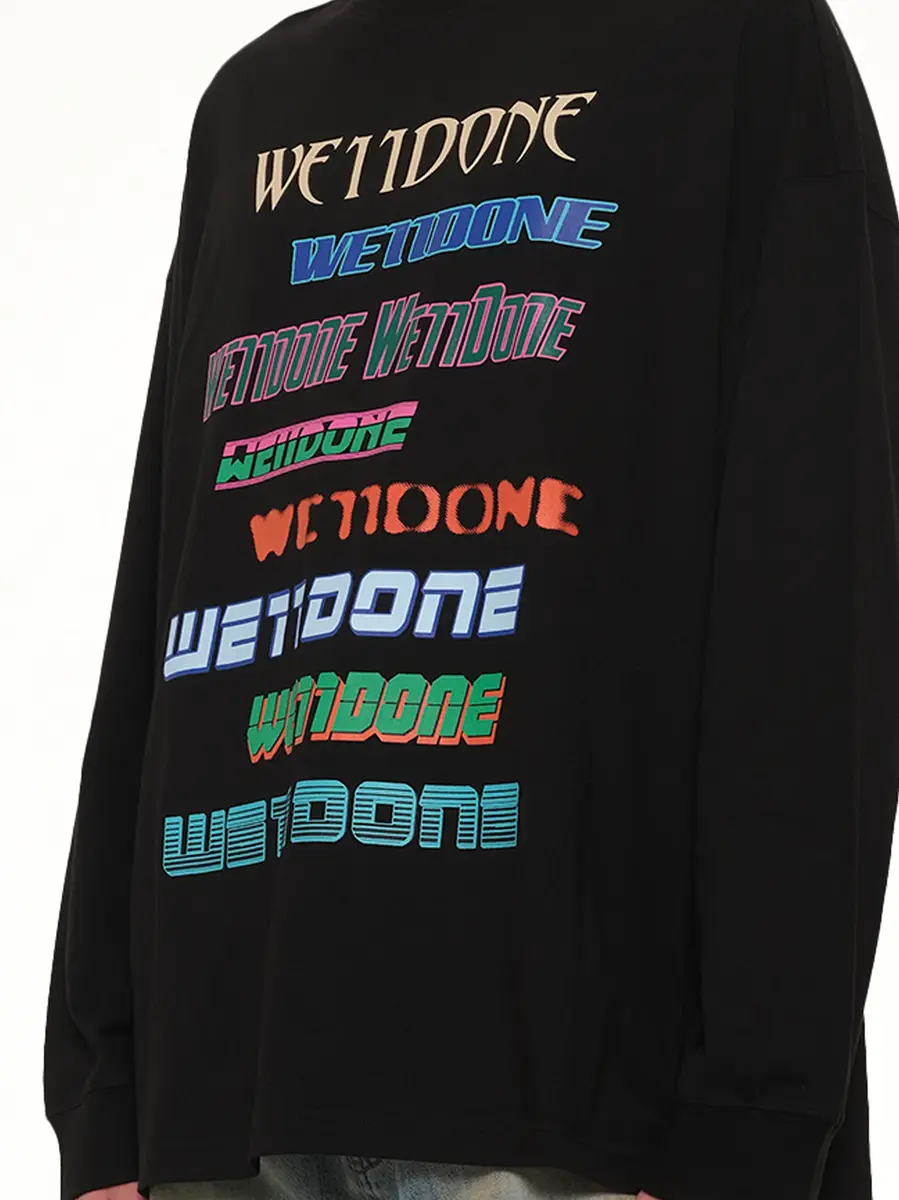 We11Done Multi Logo Long Sleeve T-shirt | Thumbnail 6 We11Done Multi Logo Long Sleeve T-shirt | Thumbnail 6