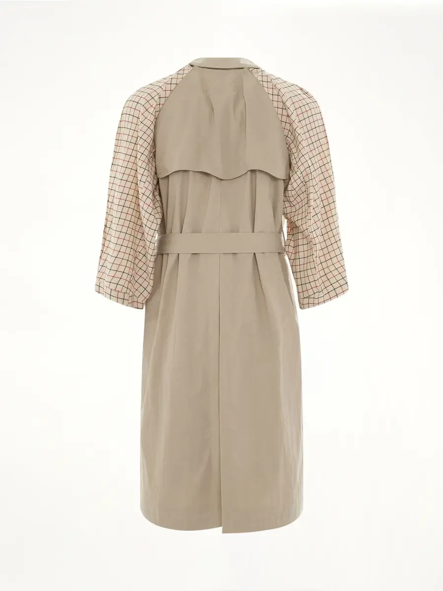 Maison Margiela Double Breasted Trench Coat in Sand | Thumbnail 4