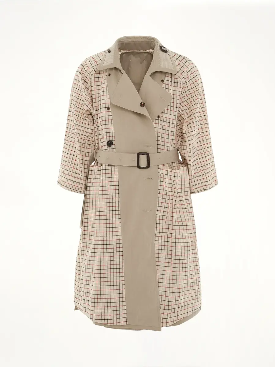 Maison Margiela Double Breasted Trench Coat in Sand | Thumbnail 5