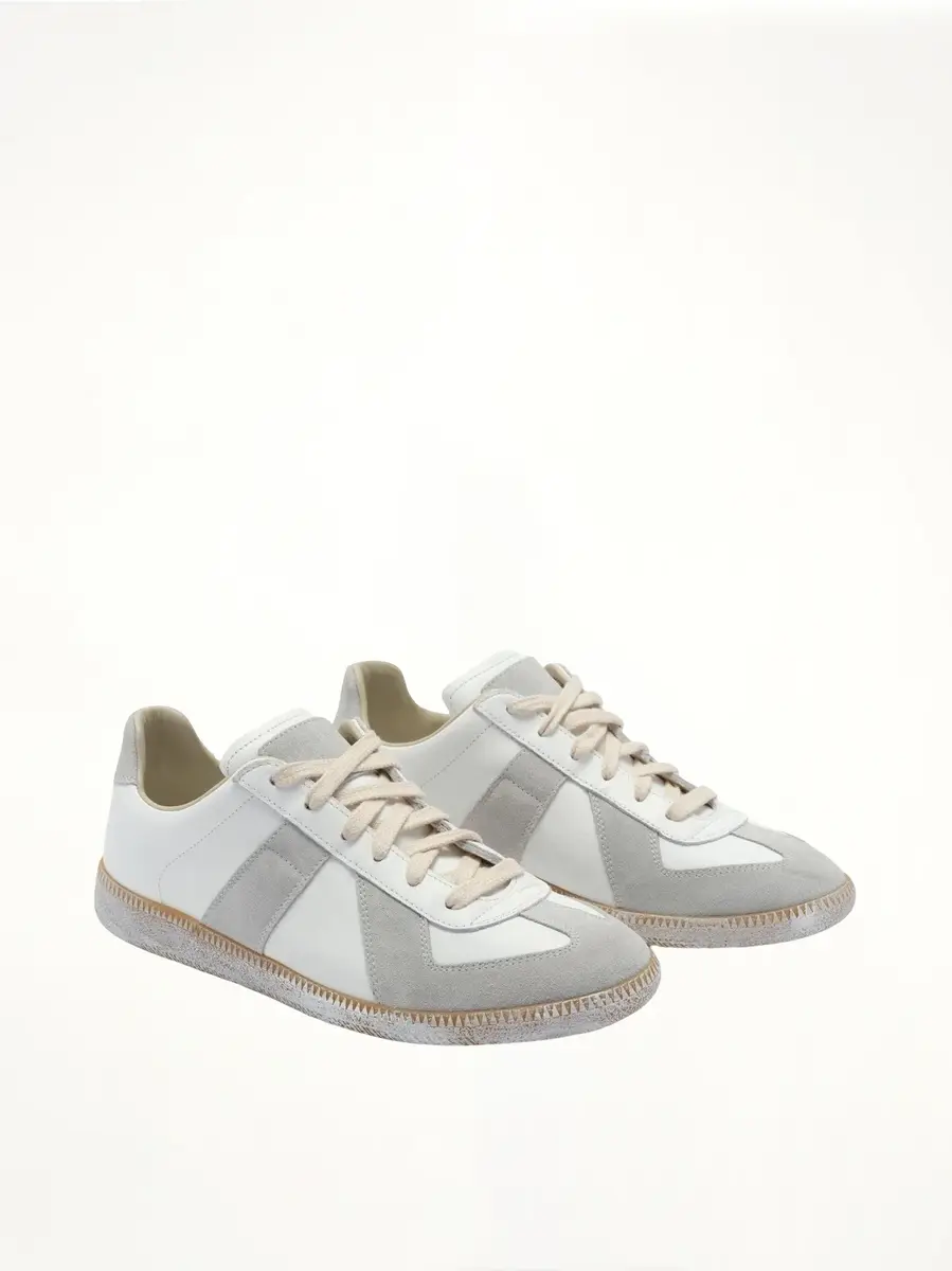 Maison Margiela Replica Vintage Leather Sneaker | Thumbnail 3 Maison Margiela Replica Vintage Leather Sneaker | Thumbnail 3