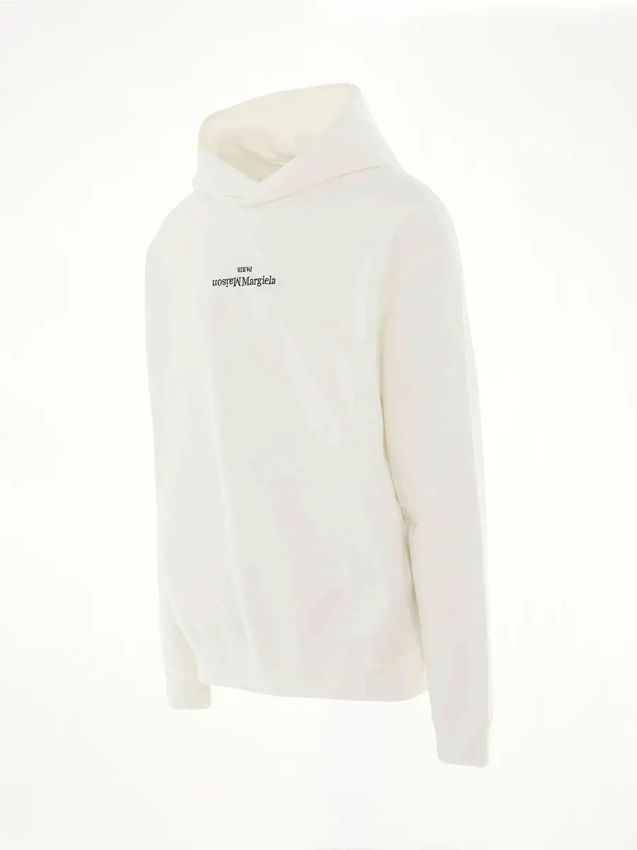 Maison Margiela Upside Down Logo Hoodie | Thumbnail 3