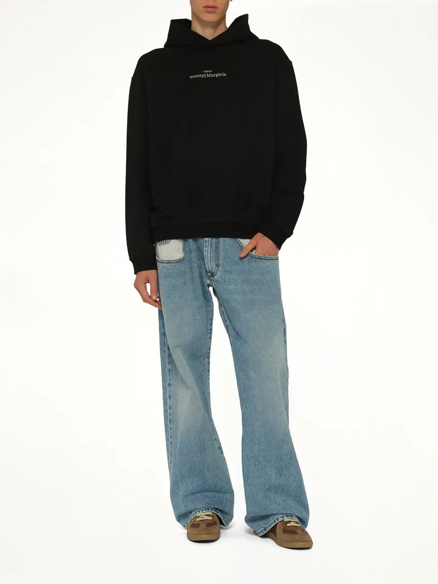 Maison Margiela Upside Down Logo Hoodie | Thumbnail 4