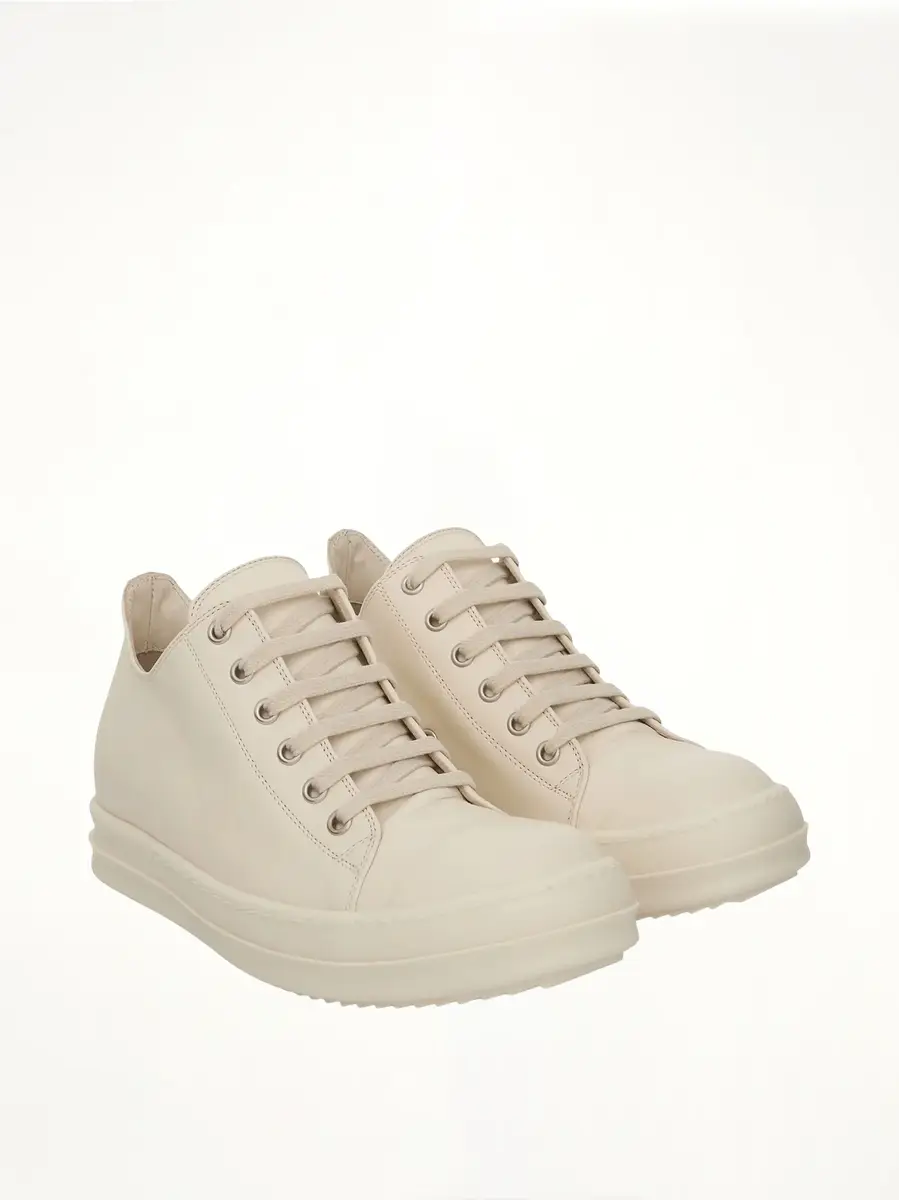 Rick Owens Strobe Leather Sneaker in | Thumbnail 3 Rick Owens Strobe Leather Sneaker in | Thumbnail 3