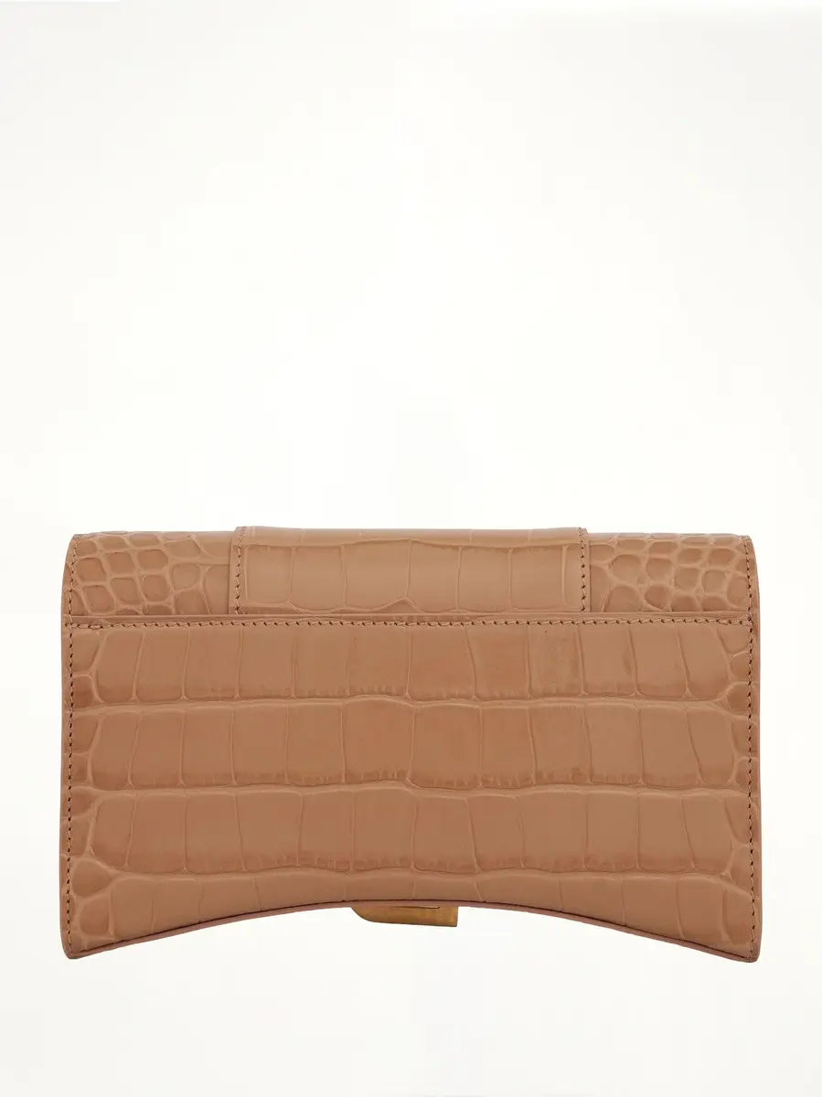 Balenciaga Hourglass Embossed Croc Wallet On Chain | Thumbnail 2 Balenciaga Hourglass Embossed Croc Wallet On Chain | Thumbnail 2