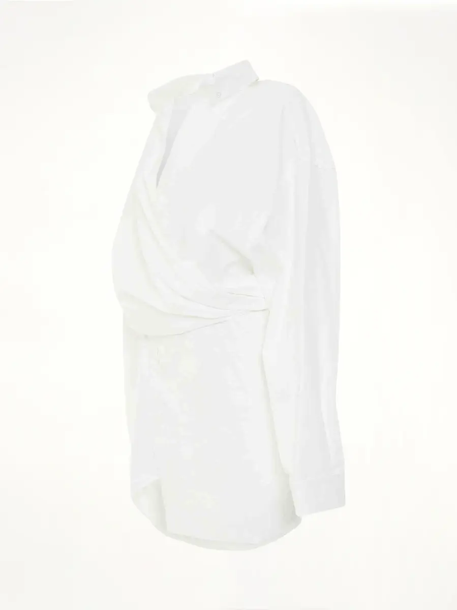 Balenciaga Poplin Wrap Dress | Thumbnail 3 Balenciaga Poplin Wrap Dress | Thumbnail 3