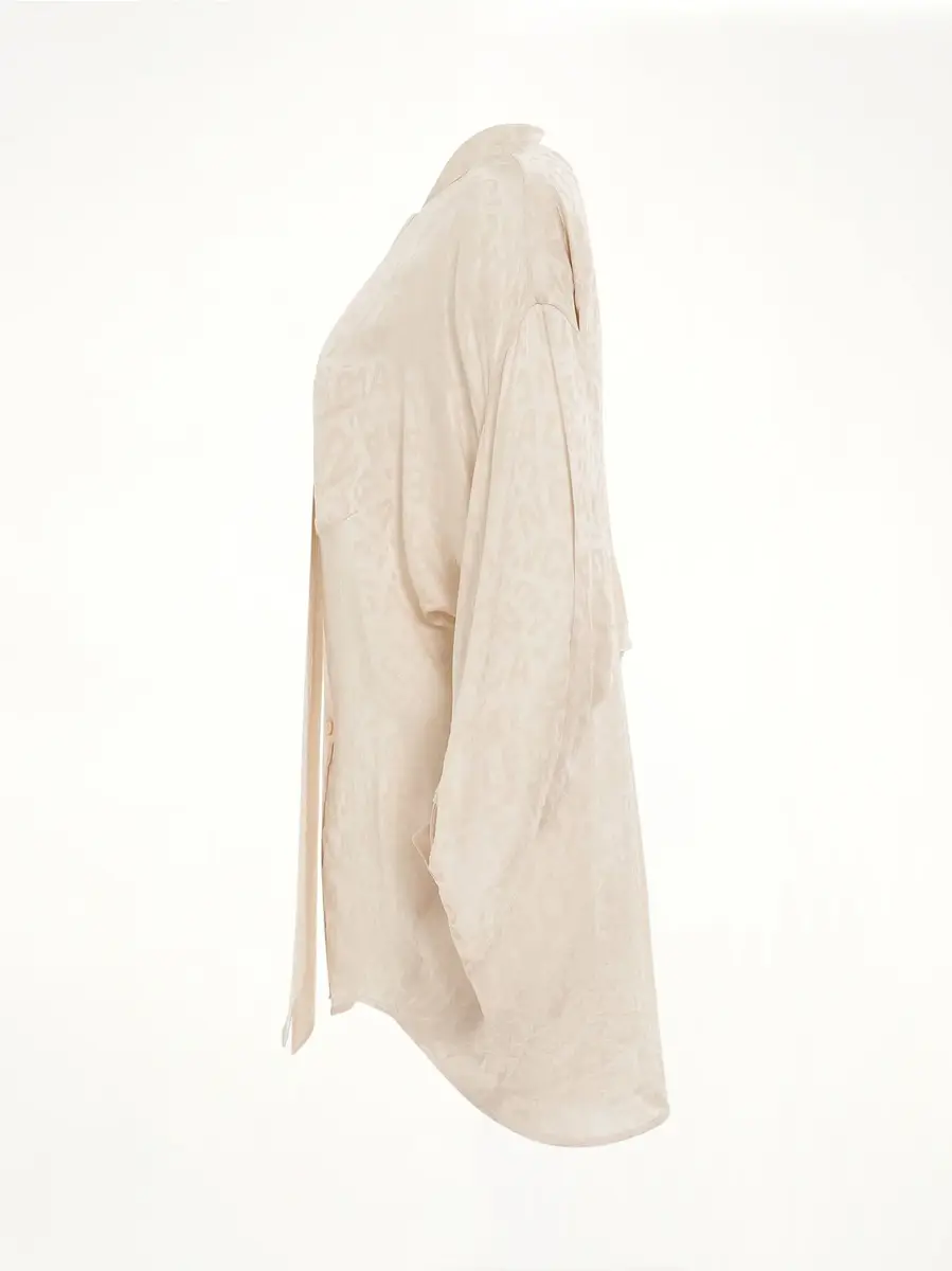 Balenciaga Twisted Swing Blouse in Dusty Ivory White | Thumbnail 2 Balenciaga Twisted Swing Blouse in Dusty Ivory White | Thumbnail 2