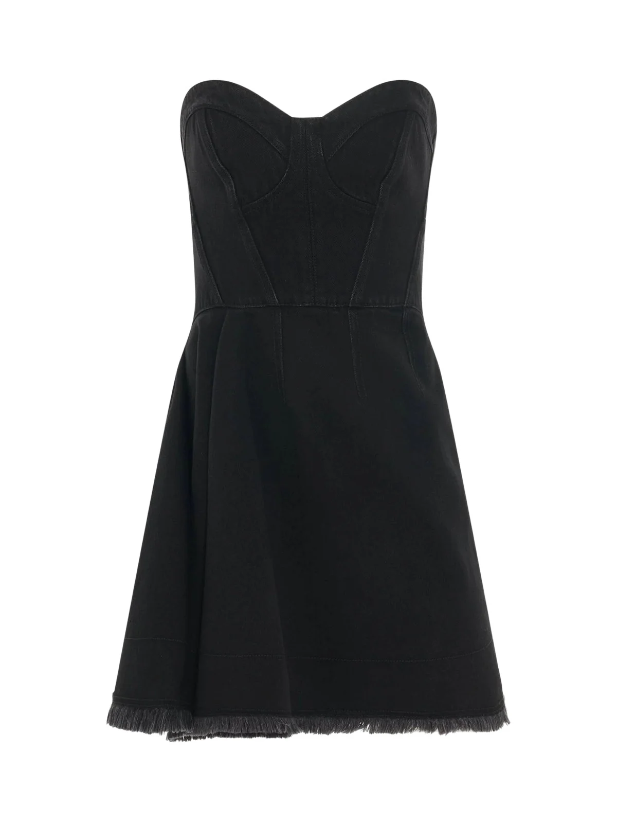 Mini Bustier Denim Dress