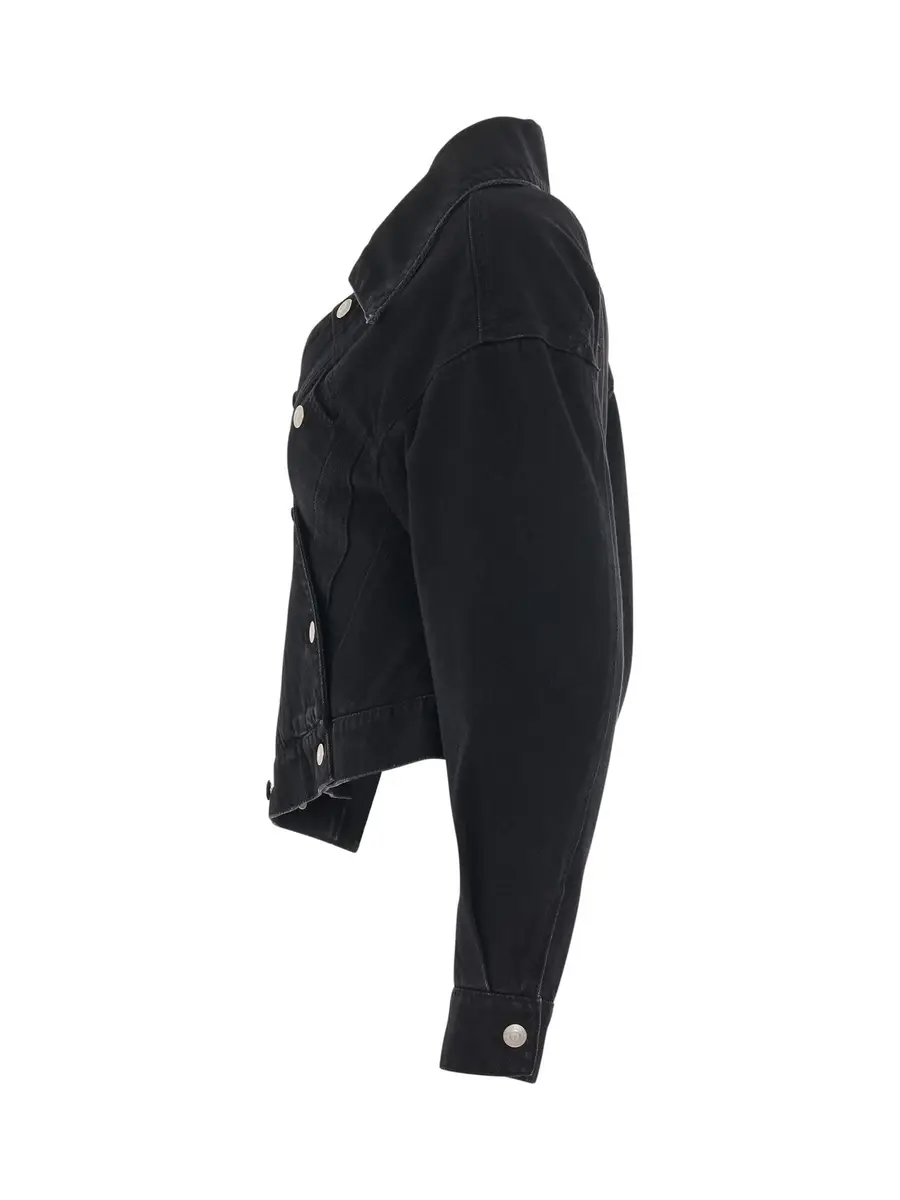 Alexander McQueen Twisted Asymmetric Denim Jacket | Thumbnail 2 Alexander McQueen Twisted Asymmetric Denim Jacket | Thumbnail 2
