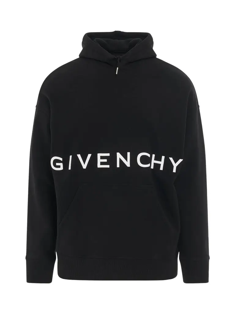 Givenchy Slim Fit Hoodie in Embroidered Felpa | Image 1 Givenchy Slim Fit Hoodie in Embroidered Felpa | Image 1