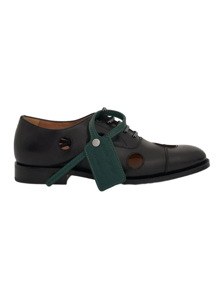 Off-White Off-white x Church's Consul Shoe in Black/green