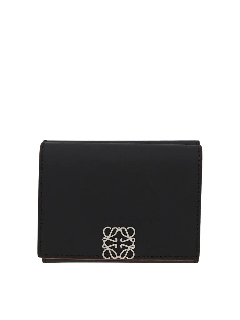 Anagram Trifold Wallet Pebble Grain Calfskin Anagram Trifold Wallet Pebble Grain Calfskin