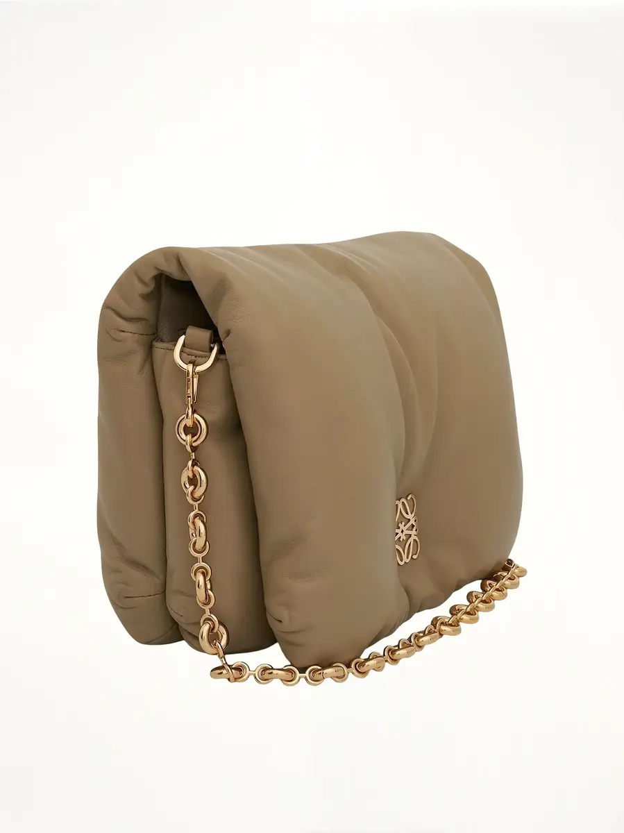 Loewe Puffer Goya Bag in Shiny Nappa Lambskin Clay Green | Thumbnail 3 Loewe Puffer Goya Bag in Shiny Nappa Lambskin Clay Green | Thumbnail 3