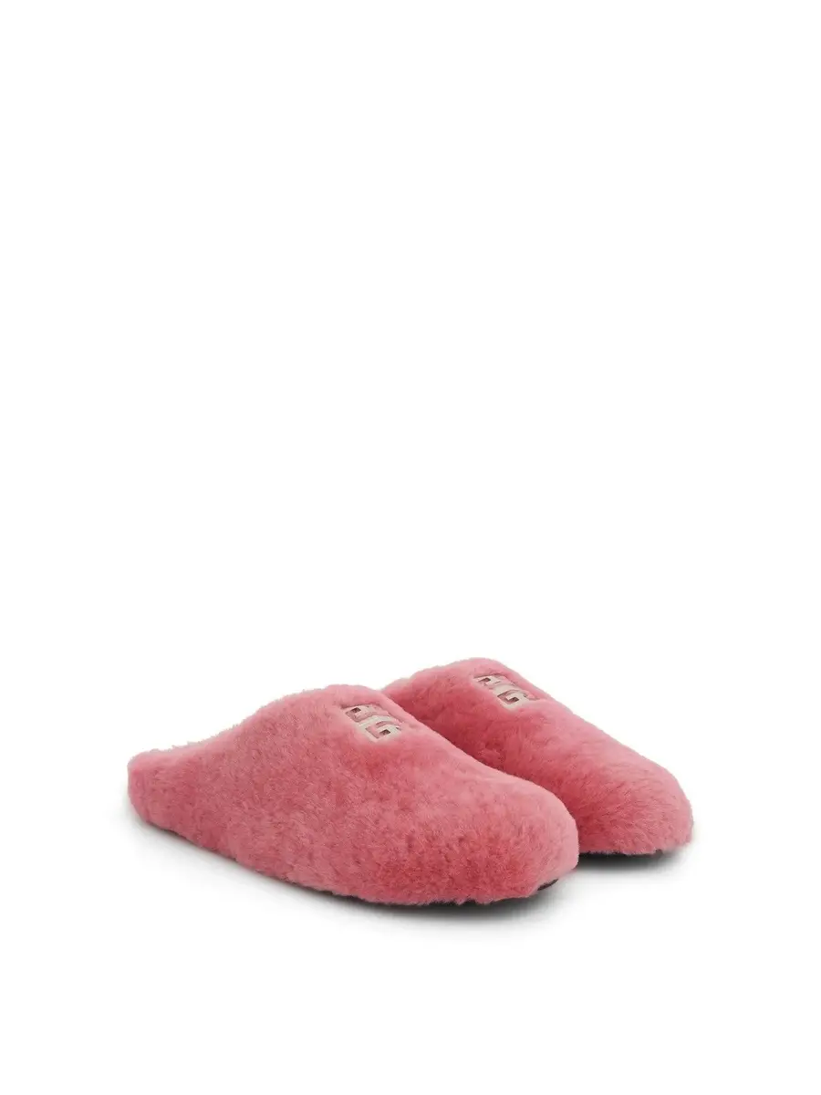 Givenchy 4G Shearling Slip On in Bright Pink | Thumbnail 3 Givenchy 4G Shearling Slip On in Bright Pink | Thumbnail 3