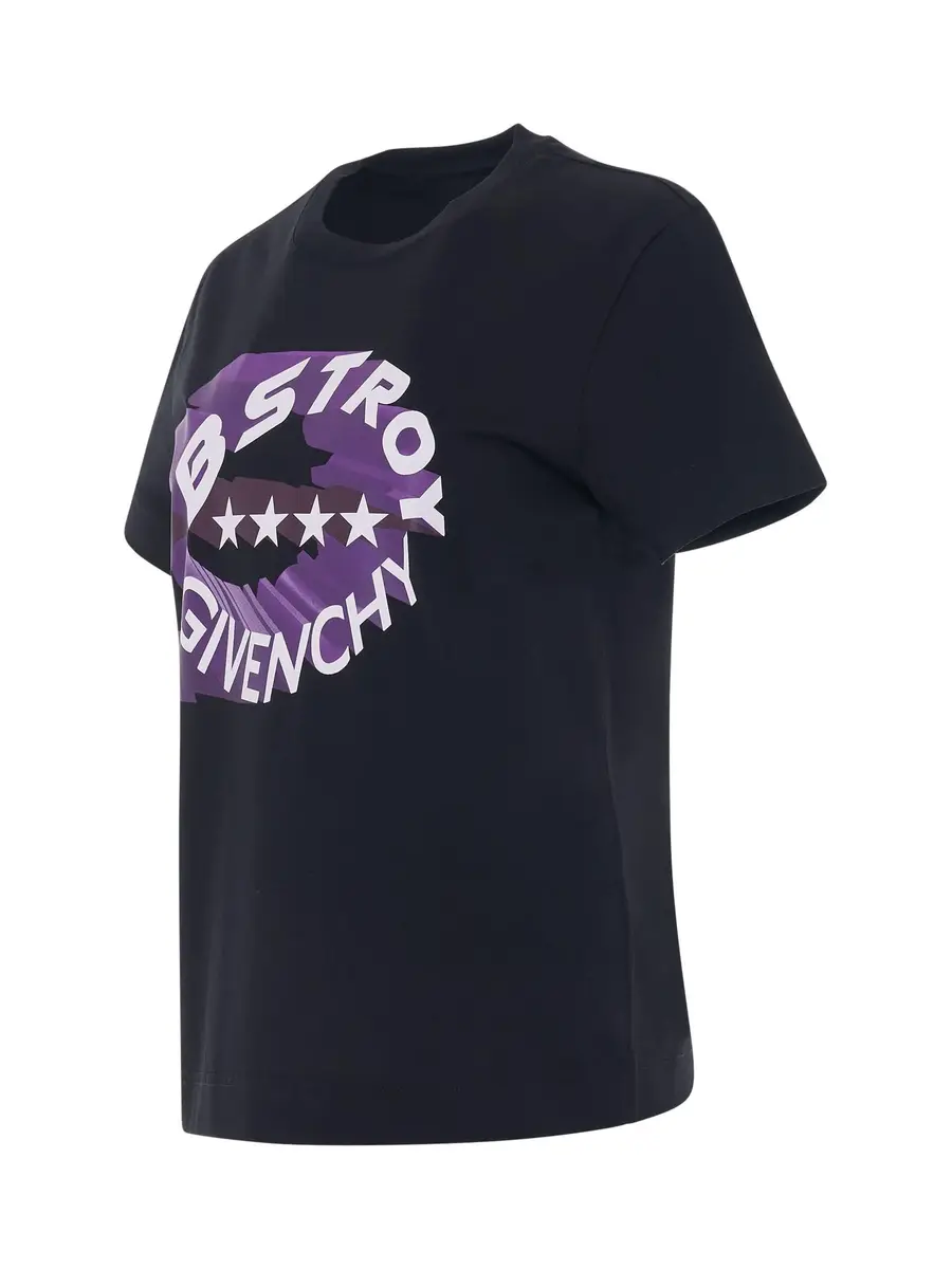 Givenchy Bstroy Circle Logo Slim Fit T-shirt | Thumbnail 3 Givenchy Bstroy Circle Logo Slim Fit T-shirt | Thumbnail 3
