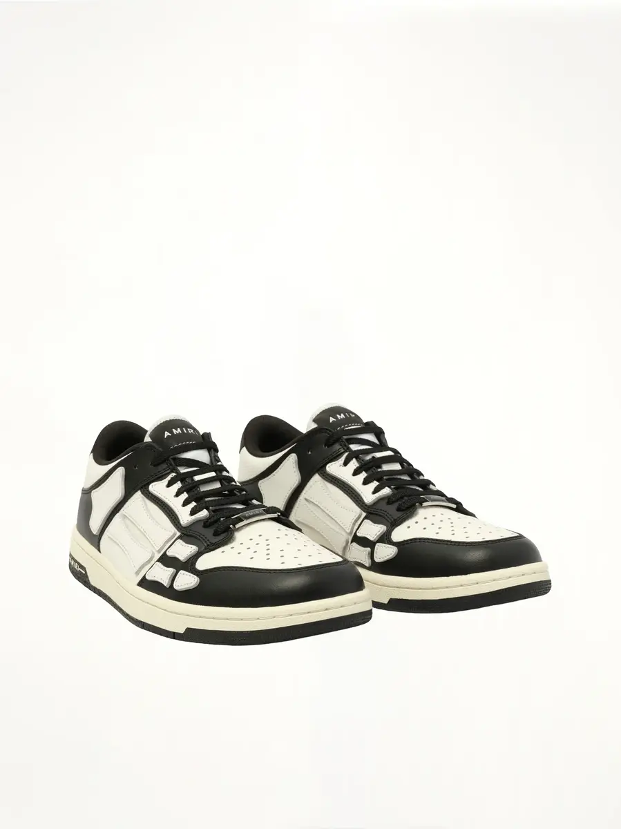 AMIRI Skeleton Top Low Sneaker in Black/white | Thumbnail 3 AMIRI Skeleton Top Low Sneaker in Black/white | Thumbnail 3