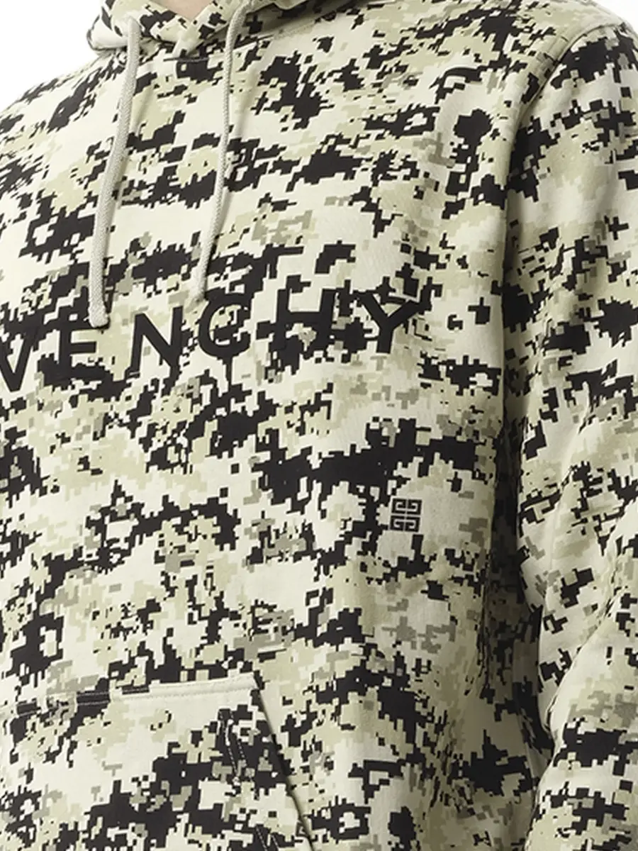 Givenchy Camo All Over Hoodie in Pearl Beige/black | Thumbnail 2 Givenchy Camo All Over Hoodie in Pearl Beige/black | Thumbnail 2