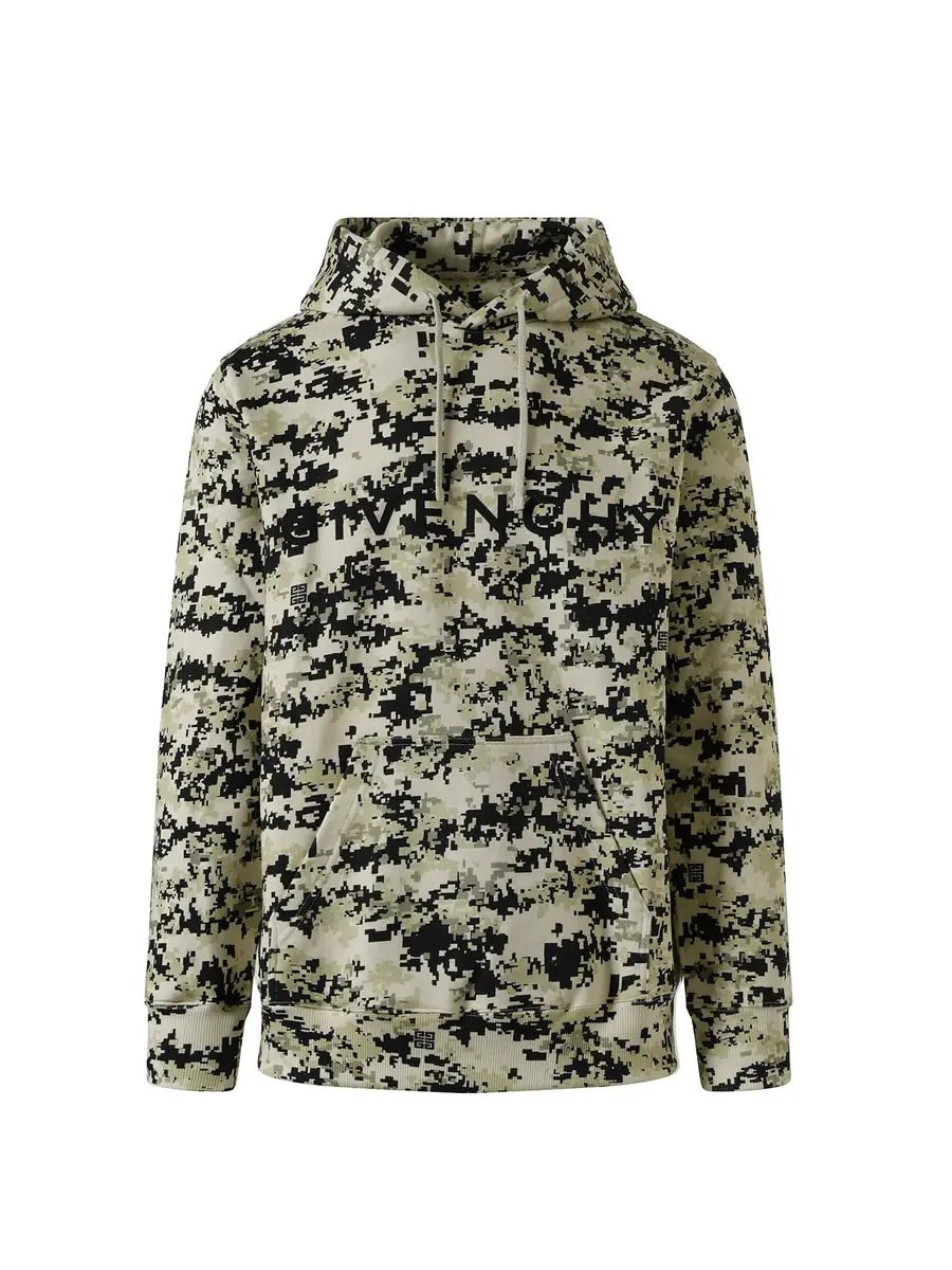 Givenchy Camo All Over Hoodie in Pearl Beige/black | Thumbnail 3 Givenchy Camo All Over Hoodie in Pearl Beige/black | Thumbnail 3