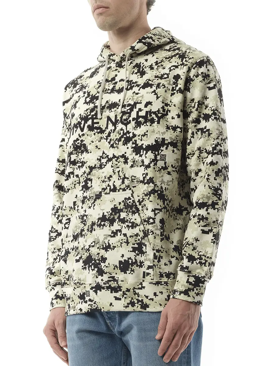Givenchy Camo All Over Hoodie in Pearl Beige/black | Thumbnail 5 Givenchy Camo All Over Hoodie in Pearl Beige/black | Thumbnail 5