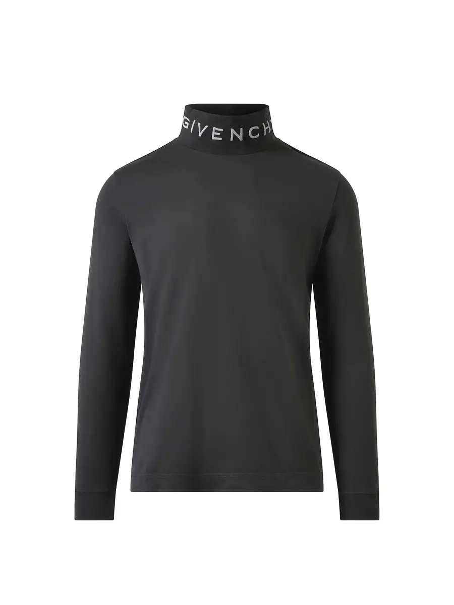 Givenchy Faded Logo Dyed Long Sleeve T-shirt in Black/grey | Thumbnail 3 Givenchy Faded Logo Dyed Long Sleeve T-shirt in Black/grey | Thumbnail 3