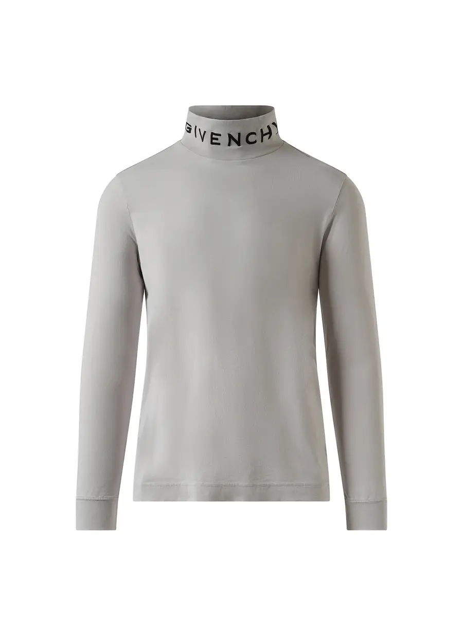 Givenchy Faded Logo Dyed Long Sleeve T-shirt in Cloud Grey | Thumbnail 3 Givenchy Faded Logo Dyed Long Sleeve T-shirt in Cloud Grey | Thumbnail 3