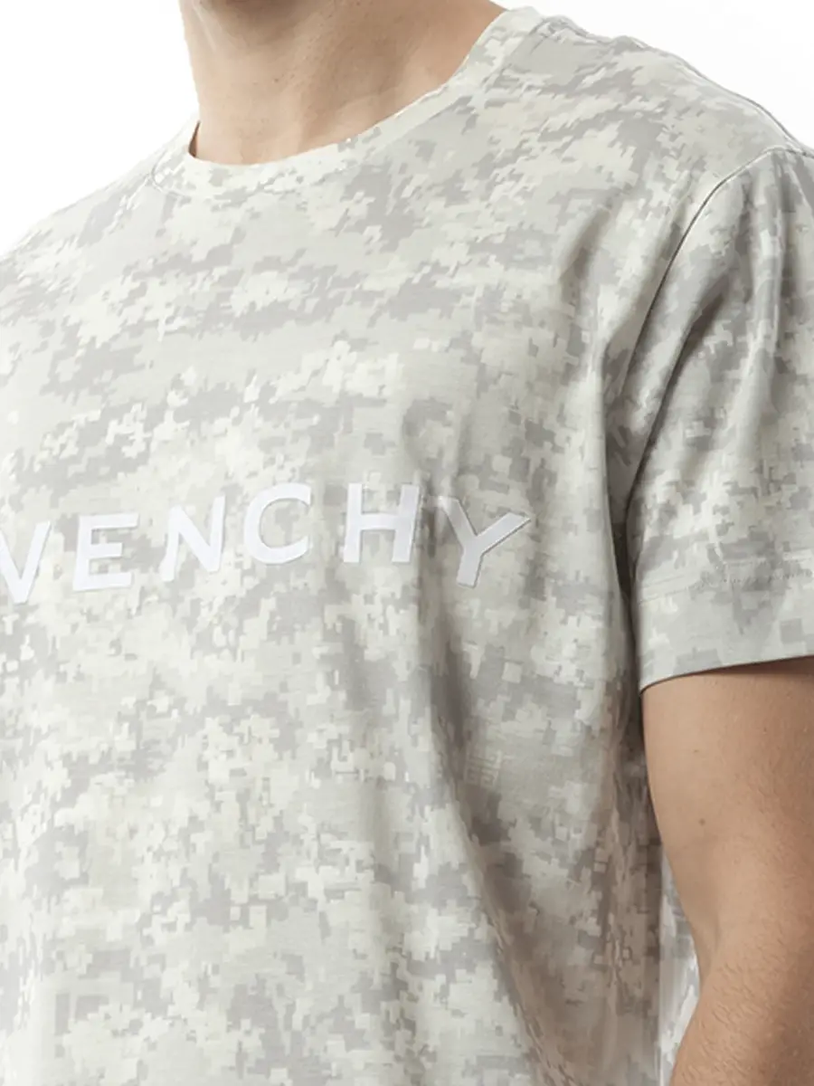 Givenchy Camo All Over T-shirt in Pearl Grey | Thumbnail 2 Givenchy Camo All Over T-shirt in Pearl Grey | Thumbnail 2