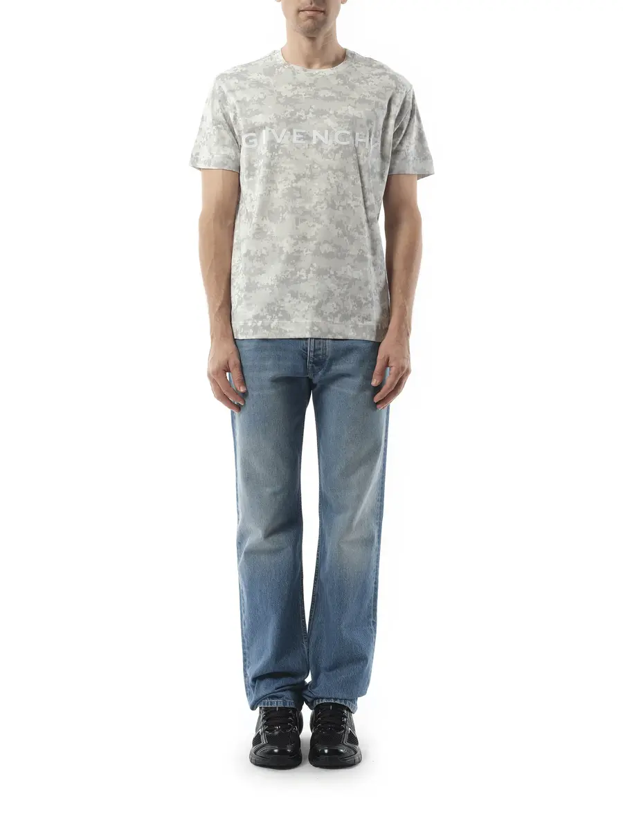 Givenchy Camo All Over T-shirt in Pearl Grey | Thumbnail 4 Givenchy Camo All Over T-shirt in Pearl Grey | Thumbnail 4