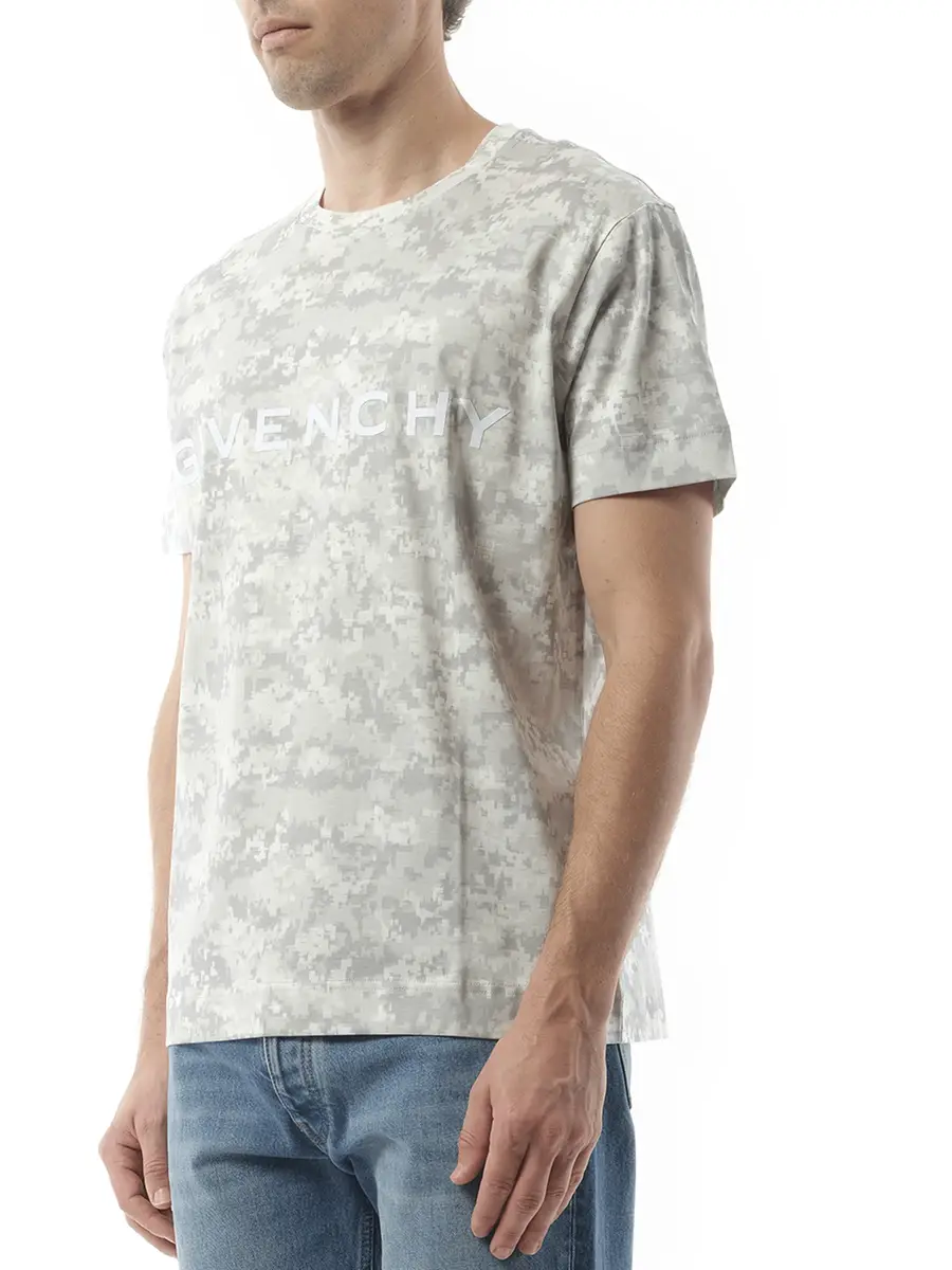 Givenchy Camo All Over T-shirt in Pearl Grey | Thumbnail 5 Givenchy Camo All Over T-shirt in Pearl Grey | Thumbnail 5