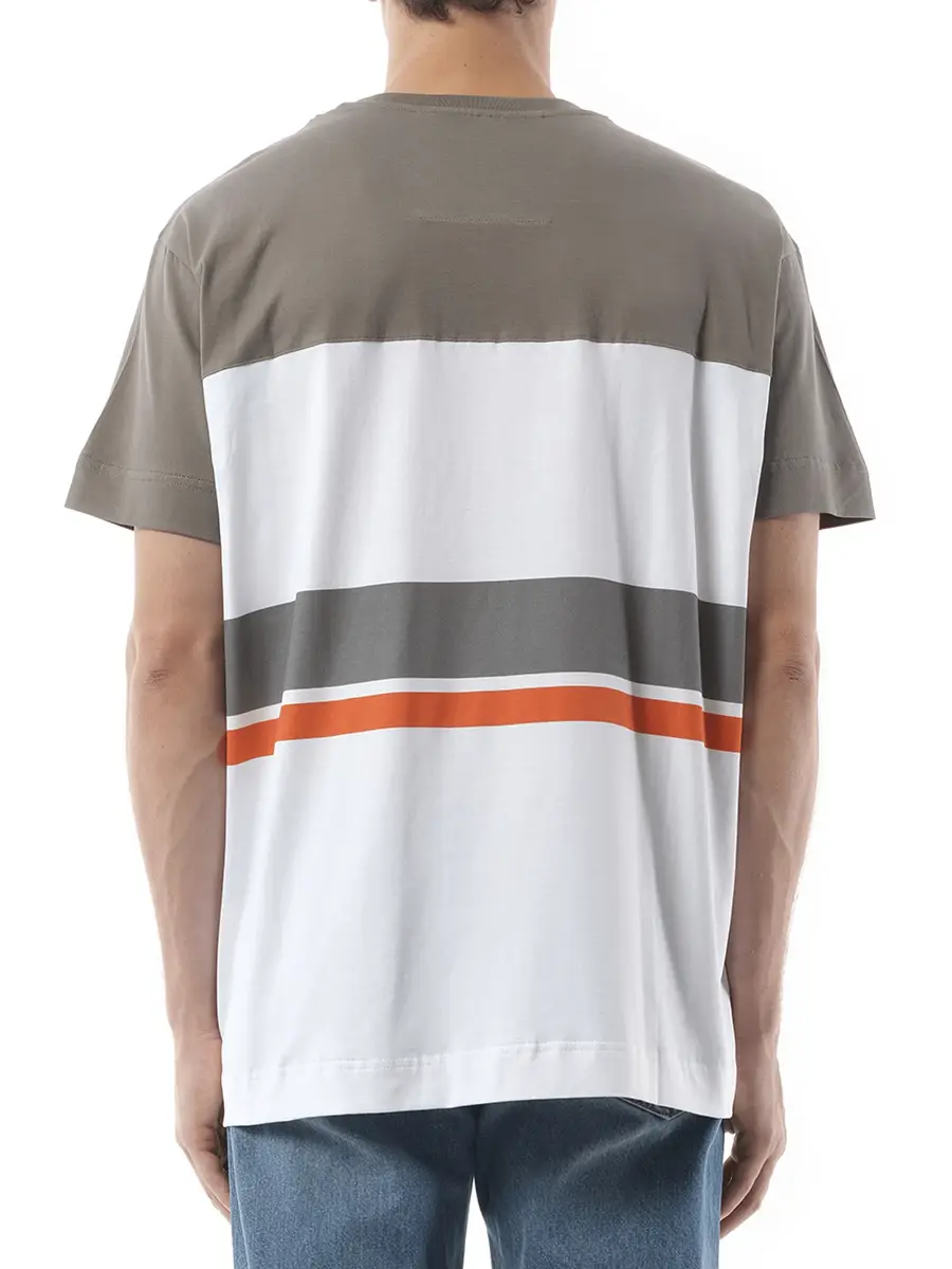 Givenchy College Print Stripes Logo T-shirt in Grey/white | Thumbnail 6