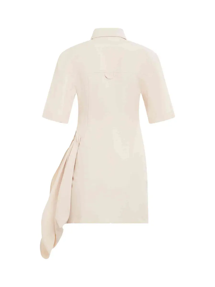 Jacquemus Camisa Dress in Ivory | Thumbnail 4