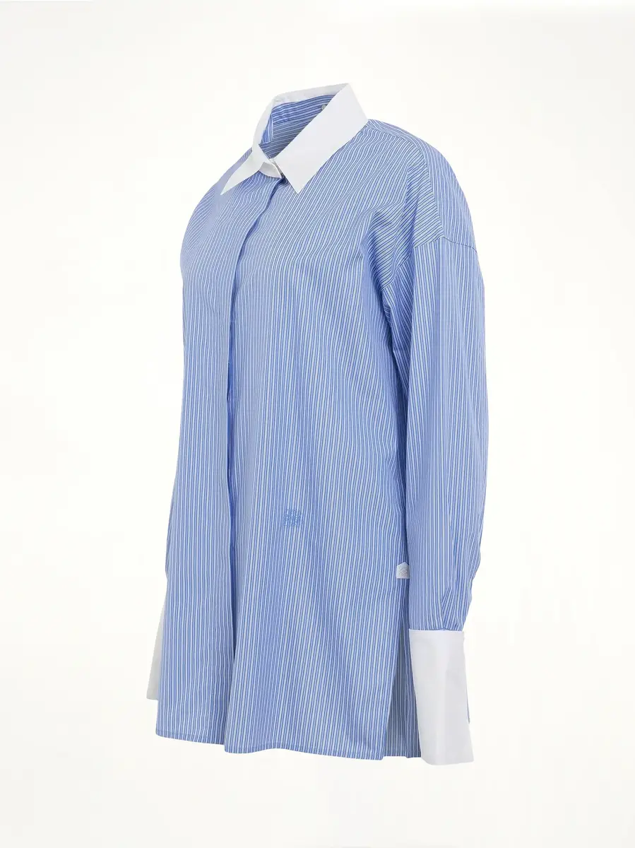 Loewe Stripe Long Shirt in Blue/white | Thumbnail 3 Loewe Stripe Long Shirt in Blue/white | Thumbnail 3