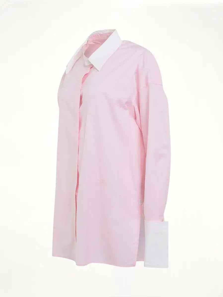 Loewe Deconstructed Cotton Shirt in Chalk | Thumbnail 3 Loewe Deconstructed Cotton Shirt in Chalk | Thumbnail 3