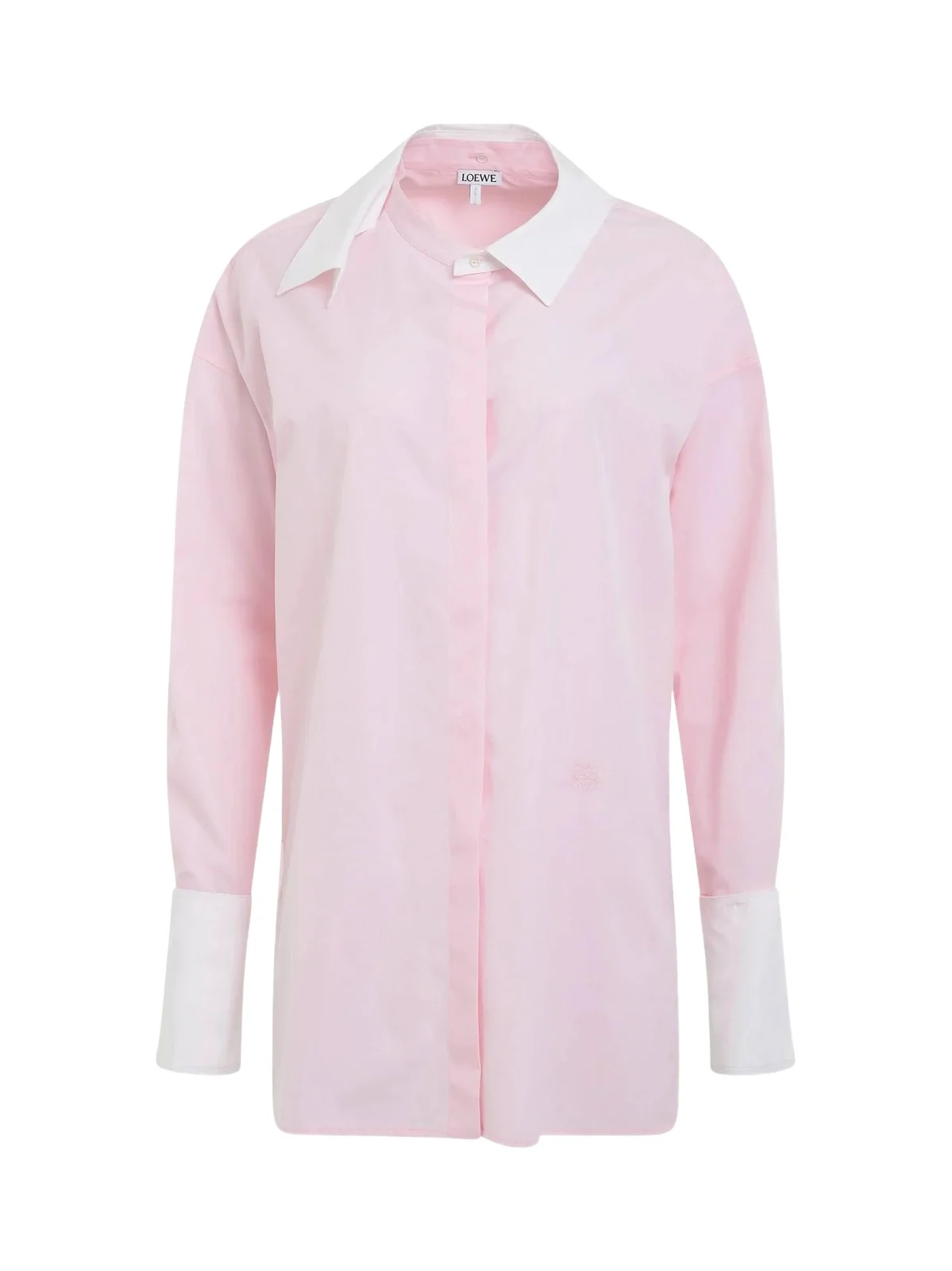 Deconstructed Cotton Shirt in Chalk Deconstructed Cotton Shirt in Chalk