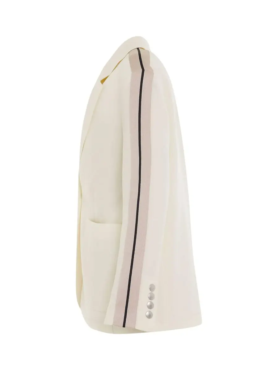 Palm Angels Track Blazer in Butter/off White | Thumbnail 2