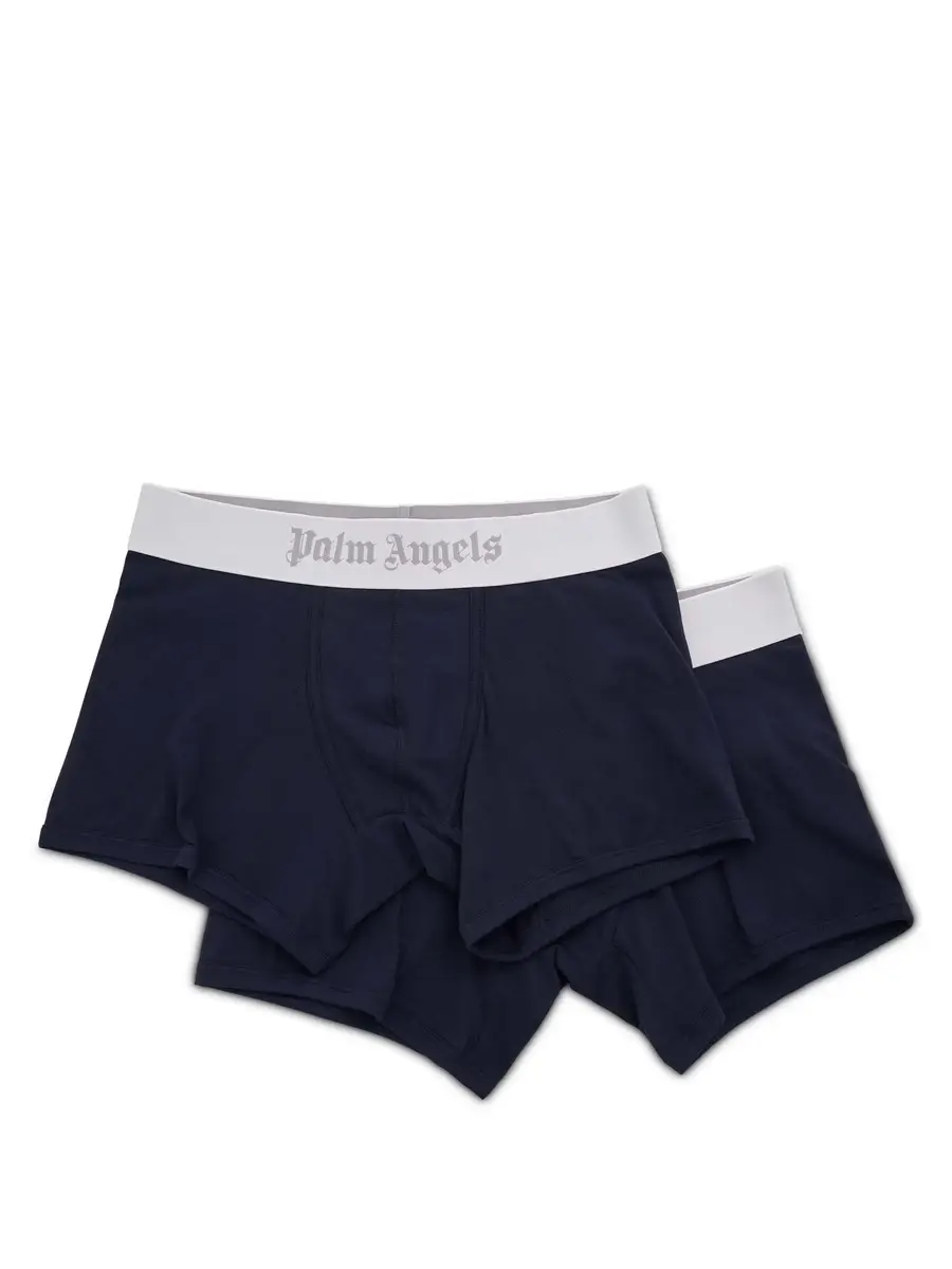 Palm Angels PA Boxer Bipack in Navy Blue/white | Thumbnail 2 Palm Angels PA Boxer Bipack in Navy Blue/white | Thumbnail 2