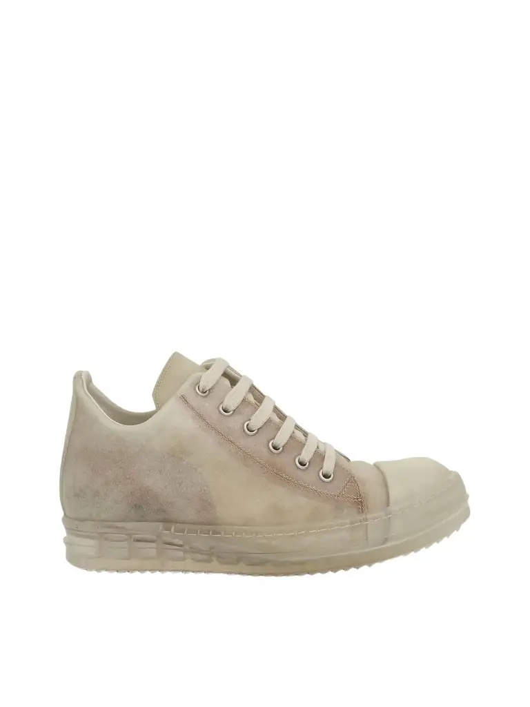 Rick Owens Low Leather Sneakers | Image 1 Rick Owens Low Leather Sneakers | Image 1