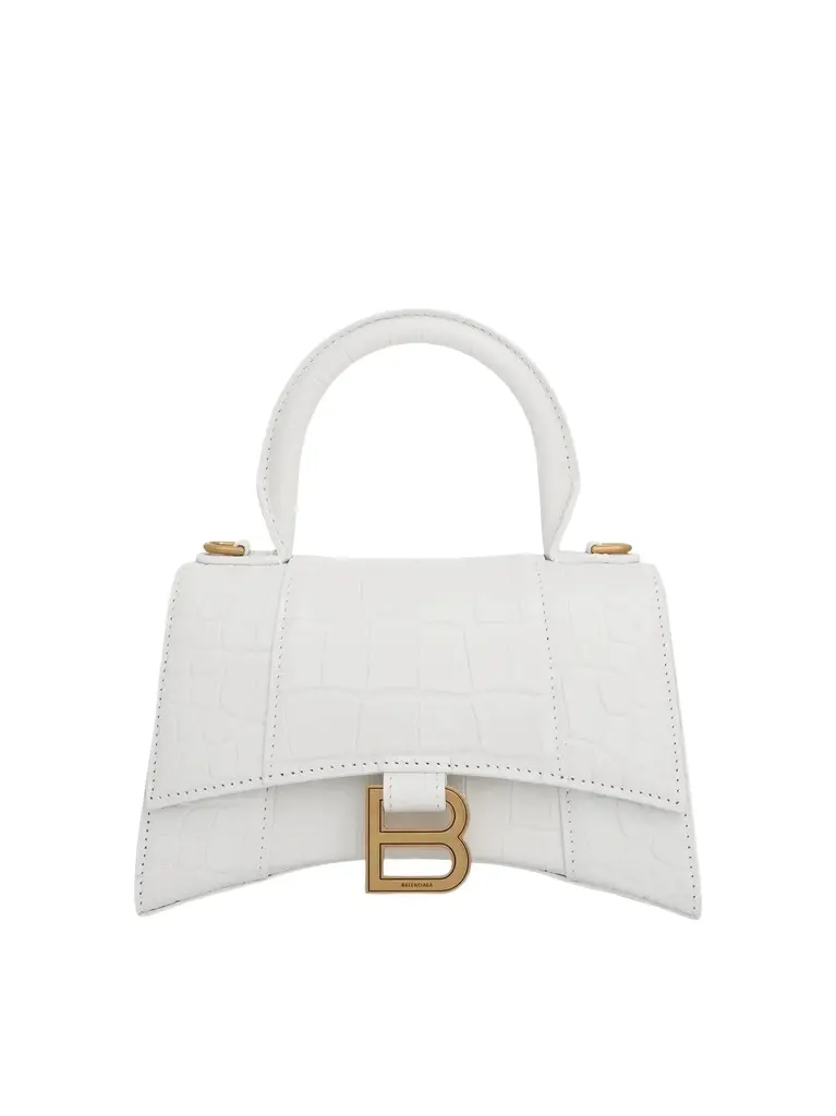 Hourglass XS Croco Embossed Bag Hourglass XS Croco Embossed Bag