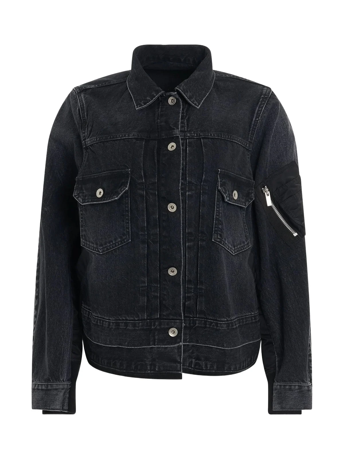 Sacai Denim & Nylon Twill Jacket