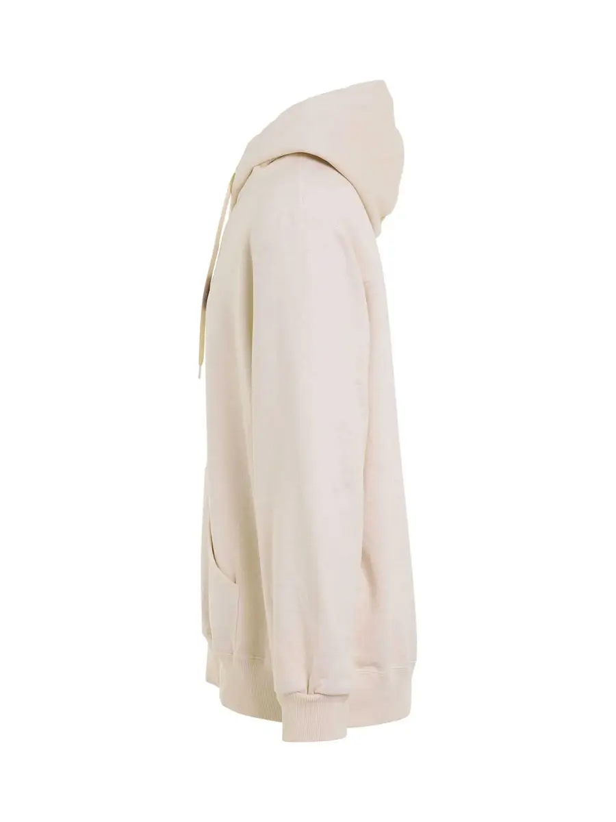 DOUBLET Rust Embroidery Hoodie in Ivory | Thumbnail 2
