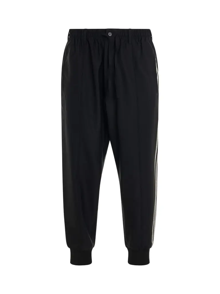 Y-3 3 Stripes Refined Wool Cuffed Pants | Image 1 Y-3 3 Stripes Refined Wool Cuffed Pants | Image 1